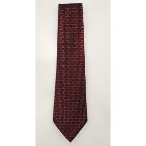 Apt. 9 Neck‎ Tie Red Geometric 100% Silk